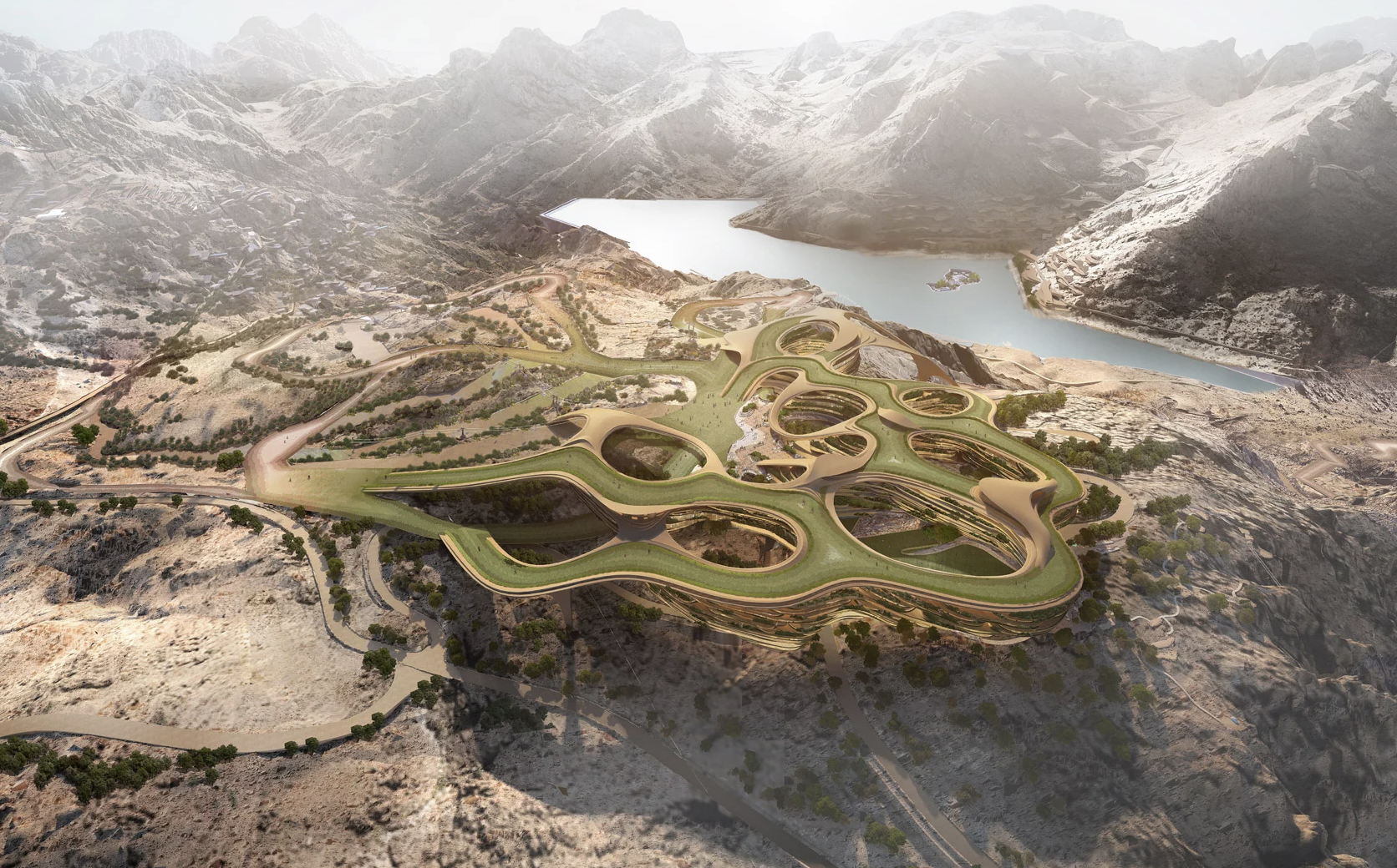 Trojena, Saudi Arabia, ski resort, Neom, Asian Winter Games, Zaha Hadid, Unstudio