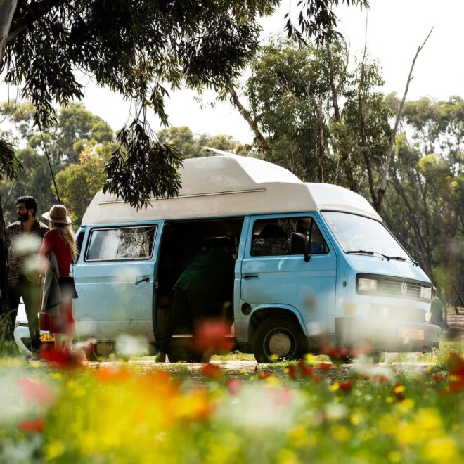 Yakir's van travels throughout Israel offering farm to table experiences. You can also find it parked nearby his deli in Jaffa.