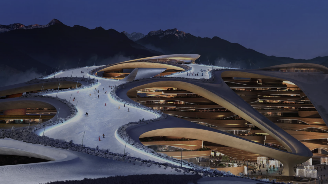Trojena, Saudi Arabia, ski resort, Neom, Asian Winter Games, Zaha Hadid, Unstudio